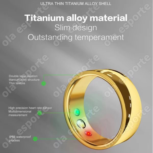 2024 Smart Health Ring Women Men Heart Rate Body Temperature Sport Bluetooth Ring Wireless Charging Smart Sensor Ring for Xiaomi - Image 3