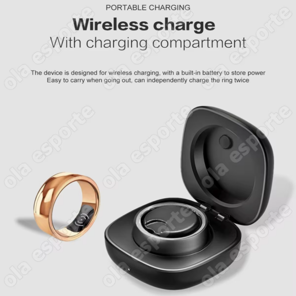 2024 Smart Health Ring Women Men Heart Rate Body Temperature Sport Bluetooth Ring Wireless Charging Smart Sensor Ring for Xiaomi - Image 6