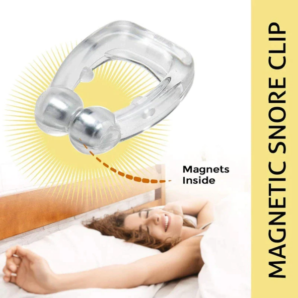 Magnetic anti Snore Device Stop Snoring Nose Clip Easy Breathe Improve Sleeping Aid Apnea Guard Night Device with Case 1/2/4PCS - Image 3