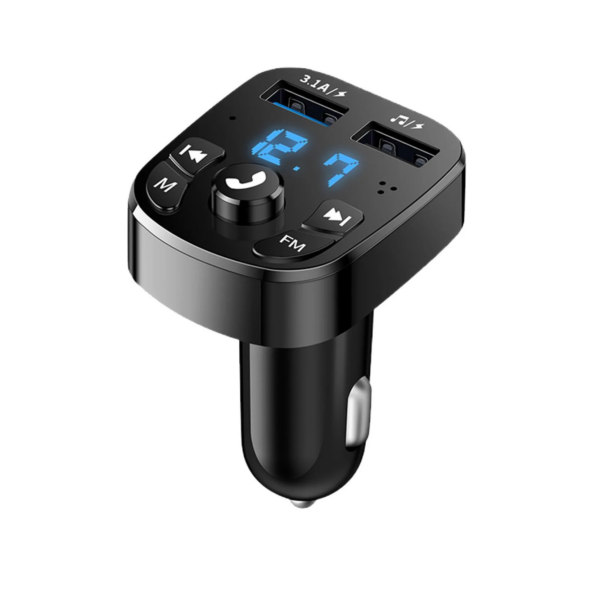 Car Bluetooth 5.0 Music Player FM Transmitter Dual USB Port Car Charger MP3 Receiver 3.1A Fast Charger Audio Recciever