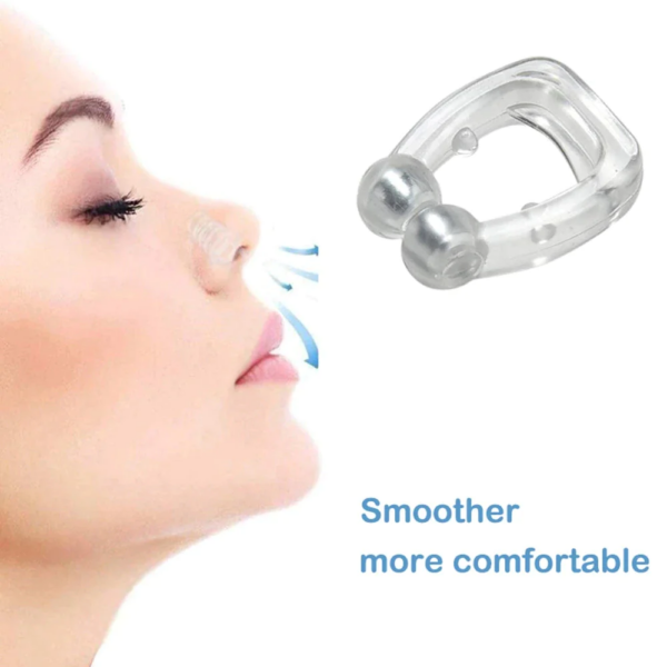 Magnetic anti Snore Device Stop Snoring Nose Clip Easy Breathe Improve Sleeping Aid Apnea Guard Night Device with Case 1/2/4PCS - Image 4